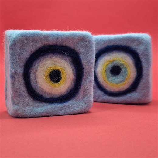Handmade Felted Soap Duo - Exfoliating Wool Wrapped Bars With Rose and Heart Etc. Designs - Natural Peeling Soap (lavander or Rose Essance) - Etsy Canada