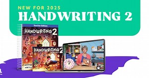 New in 2025! Handwriting 2 reviews PreCursive letter and number formation to prepare for learning cursive, focusing on improving pencil grip, even spacing, and consistent slant. Your child will learn how to write both PreCursive and cursive letters and numbers neatly and legibly while maintaining a consistent rhythm and speed. The video course will be available by May 1, 2025. #BJUPressHomeschool | BJU Press Homeschool