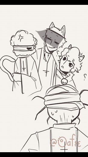 A Mortal and a Bishop in an Artistic Animation - Cult of the Lamb