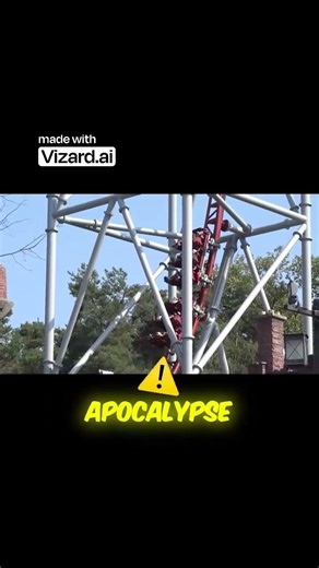 The Zombie Apocalypse Roller Coaster Sky Scream #pov #themepark #adrenaline #swarm #thorpepark