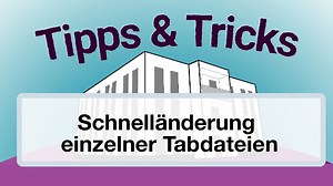 Tipps & Tricks in Label - Schnelländerung einzelner Tabdateien