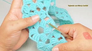 COMO TEJER un bonito ponchó a crochet #tejer #crochet | Tejiendo con Merry Cardiel