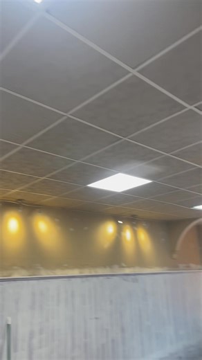 The renovation is advancing steadily. We're getting closer to finishing. This sit and stitch room has been equipped with new ceiling lights to enhance illumination. | Stitchy Time Inc