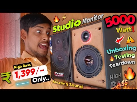 I Bought The Cheapest Studio Monitor + Bookshelf Speaker.. | Only At ₹1,399 Rupees..
