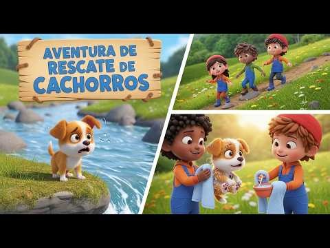 😱🐶💦 ¡OH NOOO! Perrito Atrapado en la Piscina 😨 Niños LO SALVAN 🥺💖 | Aventura Súper Emocionante 🎉