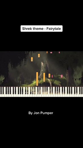 Shrek theme, fairytale, Au piano 🎹 Like and subscribe 🙏 #shrek #piano #pianocover #pianomusic #pianotutorial #hearthofpiano