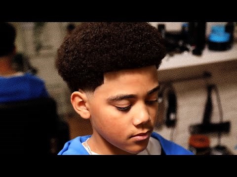 Modern Afro Temple Fade w/ Small Design| Hair Transformation by Cal Newsome