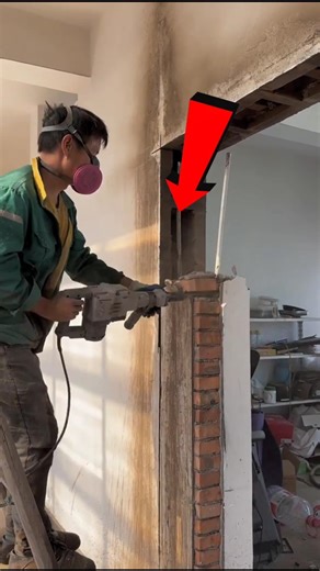 Wall breaking machine 😱 Demolition Hammer Machine #shorts #machine