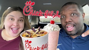 Trying NEW Items From CHICK FIL A! [Food Review] | Kristin And Jamil