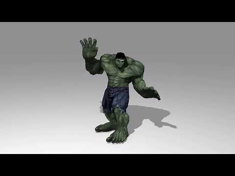 The Hulk Dancing 3ds Max Animation