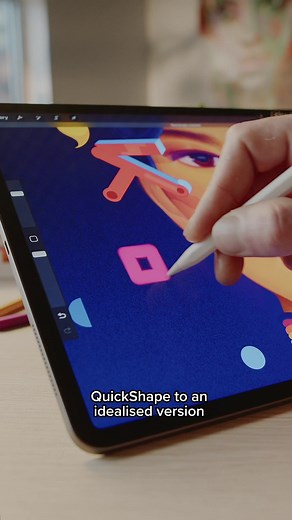 QuickShape is your friend when it's time to cut shapes. Learn all about it. 💃 #Procreate