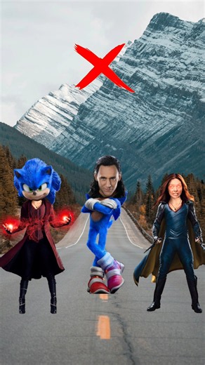 Sonic vs Loki & Wanda head matching guess the right head 🫣😊#sonic #loki #wanda #avengers #shorts