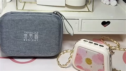 塔努啦（TANALAZ）S1无线领夹麦小蜜蜂扩音器教师专用大音量音响蓝牙长续航上课教学导游背带麦克风 粉白&1764591755461