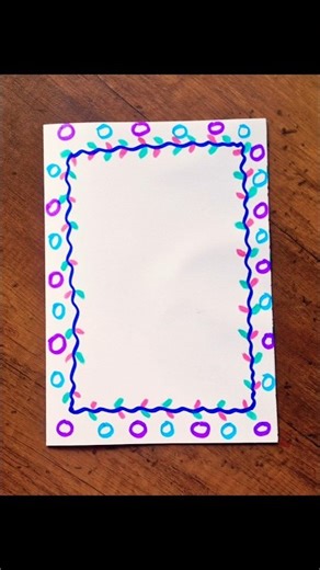 Border Design | Border design for project and assignment #shorts #card #borderdesign