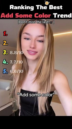Ranking The Best Add Some Color Trend ✨
