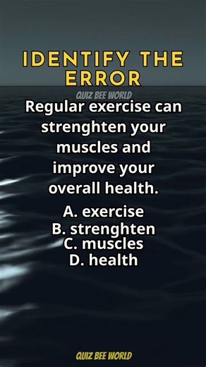 8.7K views · 194 reactions | Identify The Error 424 #English #englishgrammar #englishlesson #englishlearning #quiz | Quizbee World | Facebook