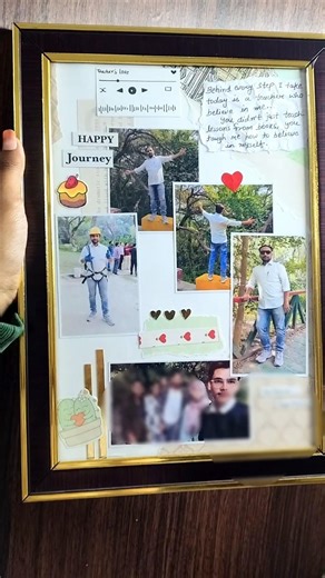Customised photo frame 🖼️💕✨#customframe #diyphotoframe