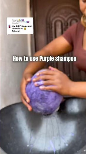 How to use purple shampoo