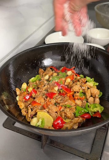 Brandy Glazed Pepper Chicken Recipe