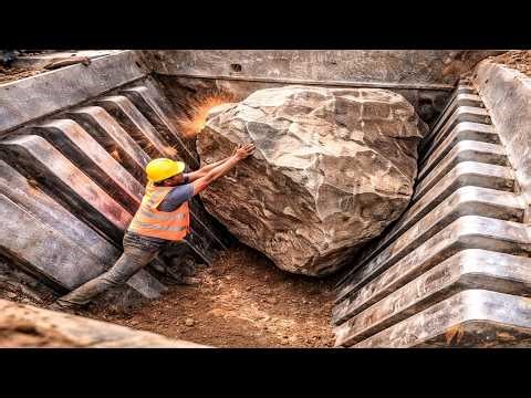 Extreme Crushing Power — Watch Giant Rocks Get Destroyed by Jaw Crusher || #crushingtime