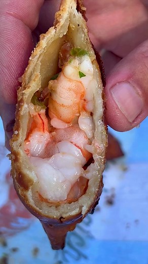 2.3K views · 59 reactions | These shrimp empanadas were so good!  Grill some chopped jalapeño, garlic and bacon. Add this to some softened rich butter and add some cilantro. This rich compound butter adds the perfect flavor to these shrimp empanadas. So easy and so delicious! #shrimp #seafood #empanadas #recipe #hookedonbbq | Hooked on BBQ | Facebook