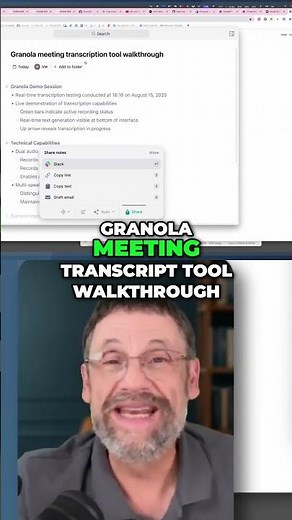 Granola: AI-Powered Meeting Transcript Tool Demo & Review #shorts