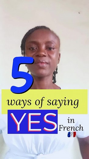 Saying yes in french..#learnfrench #speakfrench