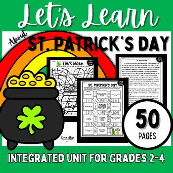 St Patricks Day Reading Comp March Color by Code Scavenger Hunt 3rd Grade Games