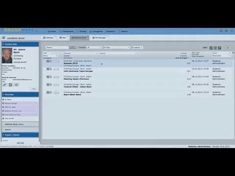 Tutorial - EGroupware Basics - English