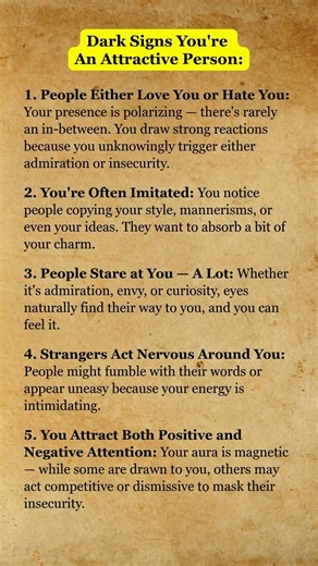5 Dark Signs You’re More Attractive Than You Think 😳🔥 #psychology #attraction