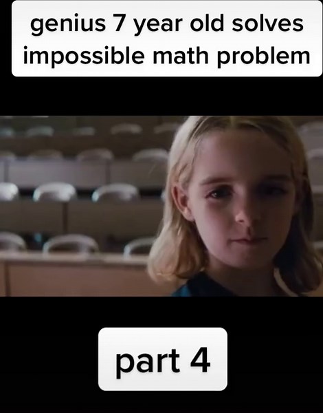 Genius 7-Year-Old Solves Impossible Math Problem | Movie Scene
