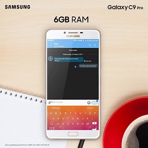 Multitasking comes natural with a whopping 6GB RAM on standby. Get your day blazing with #myGalaxyC9Pro Learn more: http://spr.ly/61828j05u | Samsung