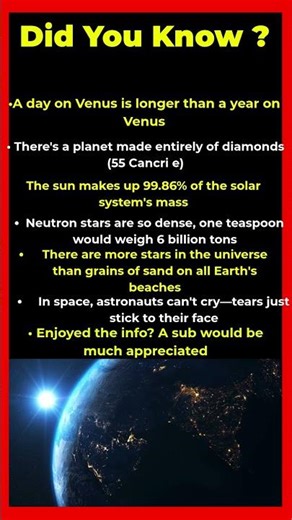 MIND-BLOWING SPACE FACTS