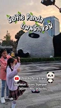 Selfie Panda, Yangtianwo Square, Dujiangyan, China 🇨🇳 Oct. 2025 แพนด้าเซลฟี่ จัตุรัสหยางเทียนวู่