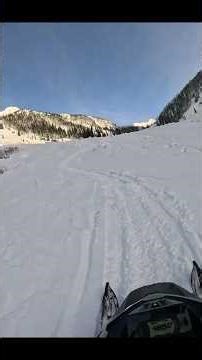 POV: Crossing a Massive Avalanche Path by Snowmobile 😳❄️