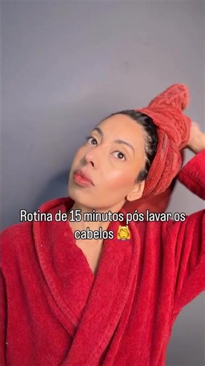Rotina pós lavar o cabelo #haircare #cuidadocomcabelo #cabeloslindo