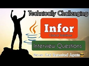 Infor Java Developer Interview Questions | 4.7 YOE | 😎