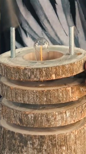 This Wooden Lamp Will Blow Your Mind 🤯🔥 #woodscraft #craft #woodworking #asmr #woodcrafting #wood