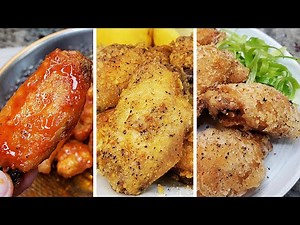 CHICKEN WINGS 3 Ways | Homemade Chicken Wings Recipes Easy