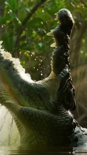 Crocodile Explodes From the Water!