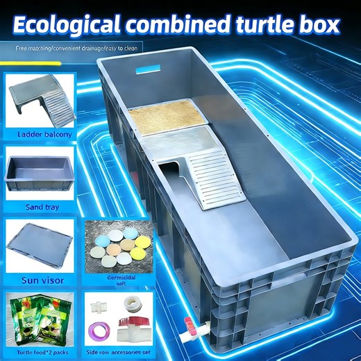 turtle tank Extra large With Drainage And Thickened Turtle Raising Special Box For Household Use With Drying Platf | Shopee Malaysia