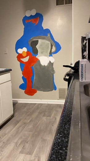 Sesame Street Wall Mural Featuring KAWS in East Atlanta