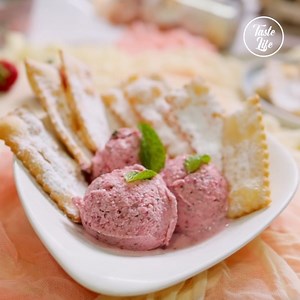 1M views · 10K reactions | Gelato is the most perfect dessert for a hot summer day but paired with an Italian Carnival Frappe, it just gets even better. Recipe: https://www.tasteshow.com/product/italian-carnival-frappe-with-strawberry-badil-gelato_19576.html | Taste Life | Facebook