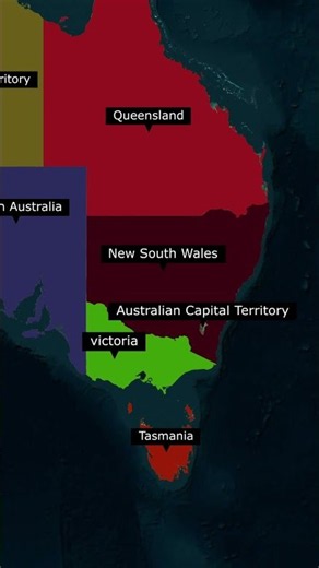 How Australia Is Divided 🇦🇺 | 6 States + 2 Territories Explained.