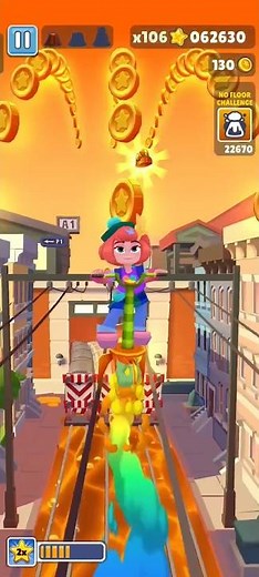 Wait 😱Sprinkle No Floor challenge SUBWAY SURFERS Easter ireland 52 shorts #shortsfeed #subwaysurfers
