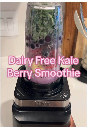 Dairy Free Kale Berry Smoothie Recipe