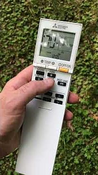 EASIEST 3 MINUTE: How to work my Mitsubishi mini split air conditioning heat remote control