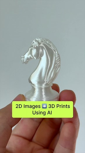 🔥 AI 3D print is so easy! How to transform 2D images into 3D print models in just one minute. Image: Midjourney 3D model: @Meshy image to 3D hard surface 3D print:@BAMBULAB USA #bambulab#bambulab #3dprinting #midjourney #3d #3dprint #AI #genai