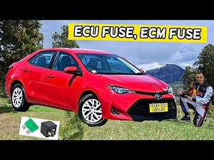TOYOTA COROLLA ECU FUSE, ECM FUSE, PCM FUSE LOCATION 2013 2014 2015 2016 2017 2018 2019