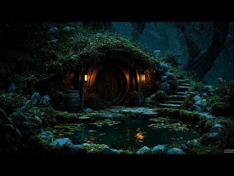Cozy Cabin Ambience, Relaxing Frog Sounds, Crickets for Sleep, Swamp Sounds at Night